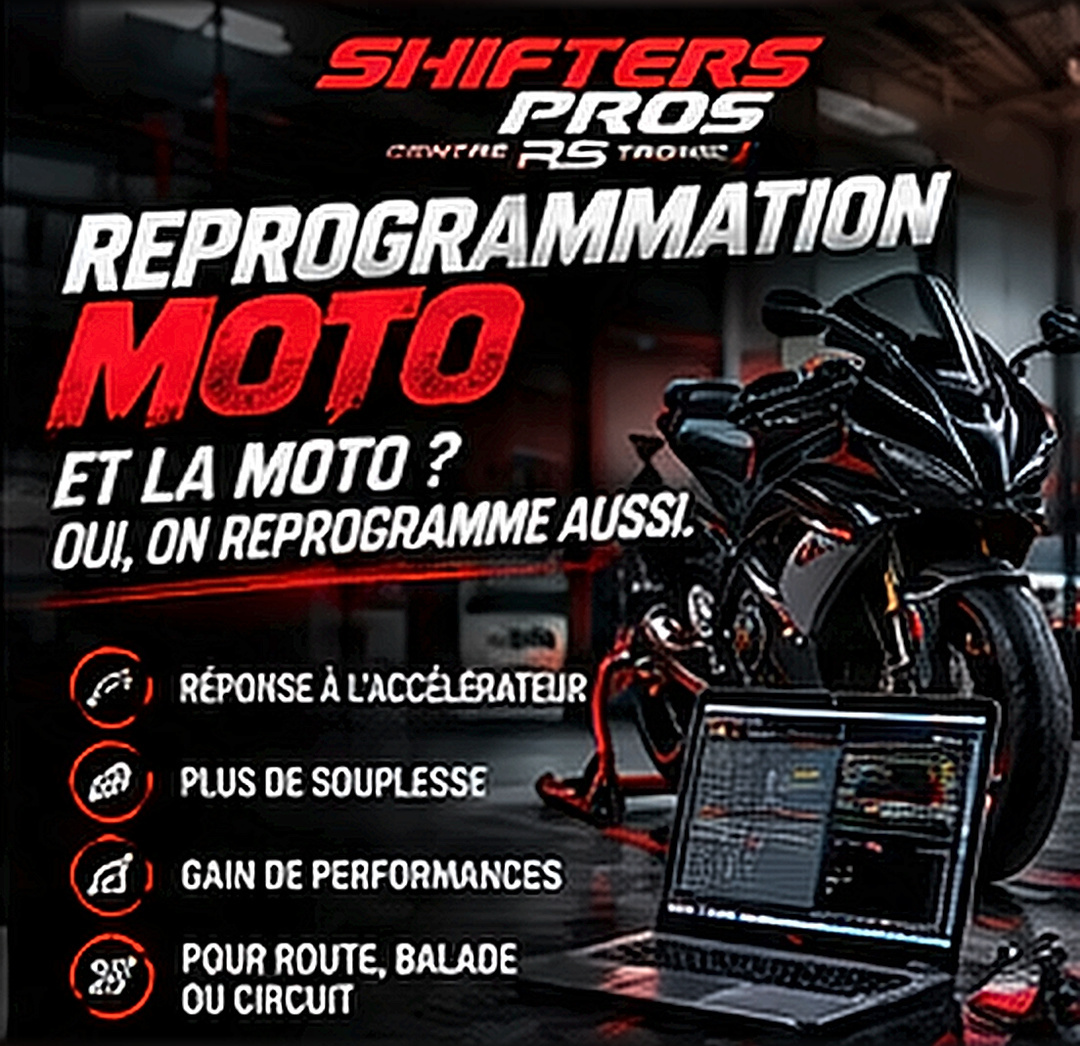 Reprogrammation moto : meilleure réponse à l'accélérateur, plus de souplesse et gain de performances